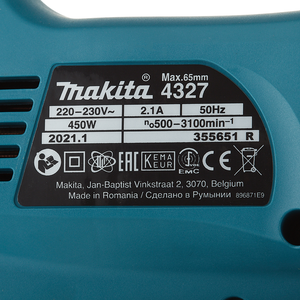 фото Лобзик электрический makita 4327 450 вт