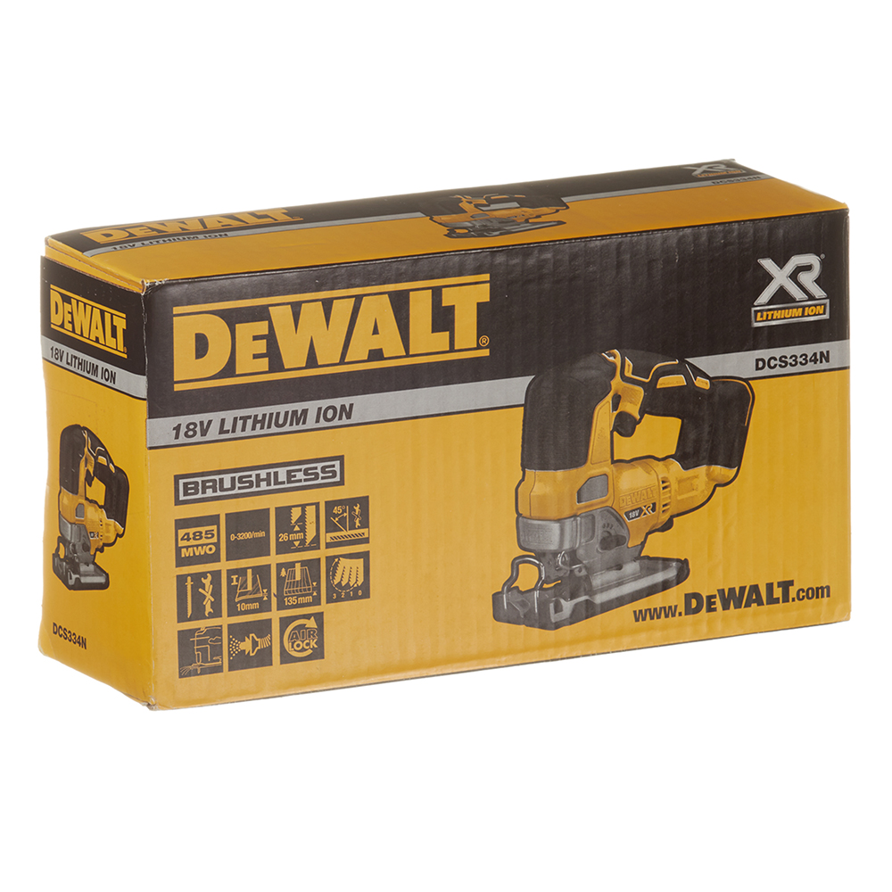 фото Лобзик аккумуляторный dewalt dcs334n-xj 18в li-ion без акб и зу