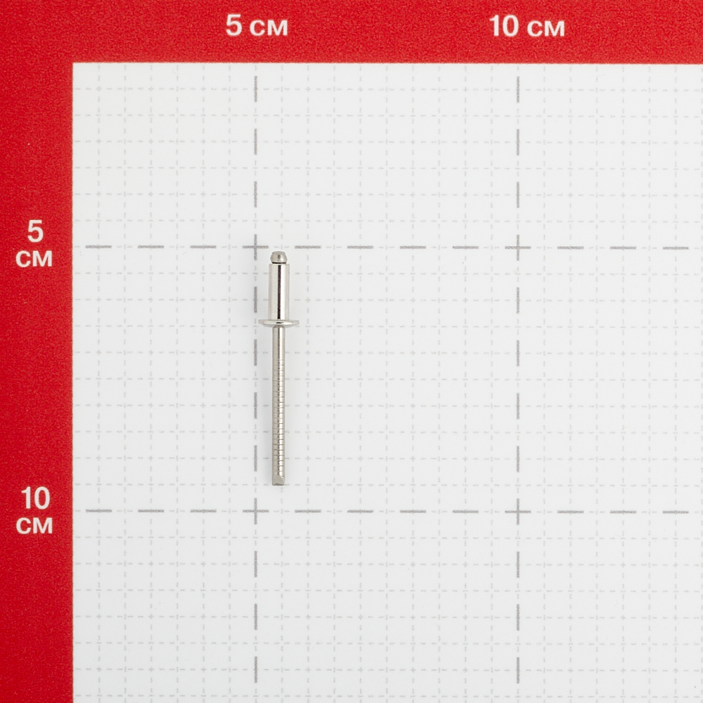 фото Заклепка вытяжная 4.0x10 мм нержавеющая сталь/нержавеющая сталь (100 шт.) no name