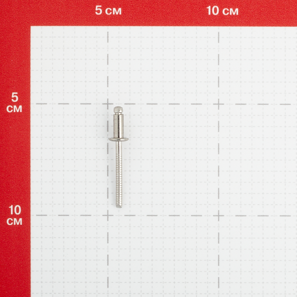 фото Заклепка вытяжная 4.8x10 мм нержавеющая сталь/нержавеющая сталь (100 шт.) no name