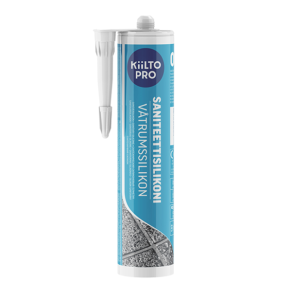 Герметик силиконовый санитарный Kiilto № 48 графитовый-серый 310 мл