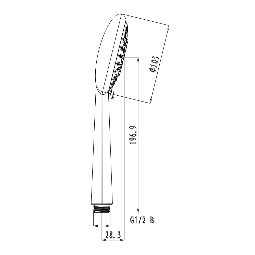 фото Лейка для душа lemark lm0616c aura d105 мм f6