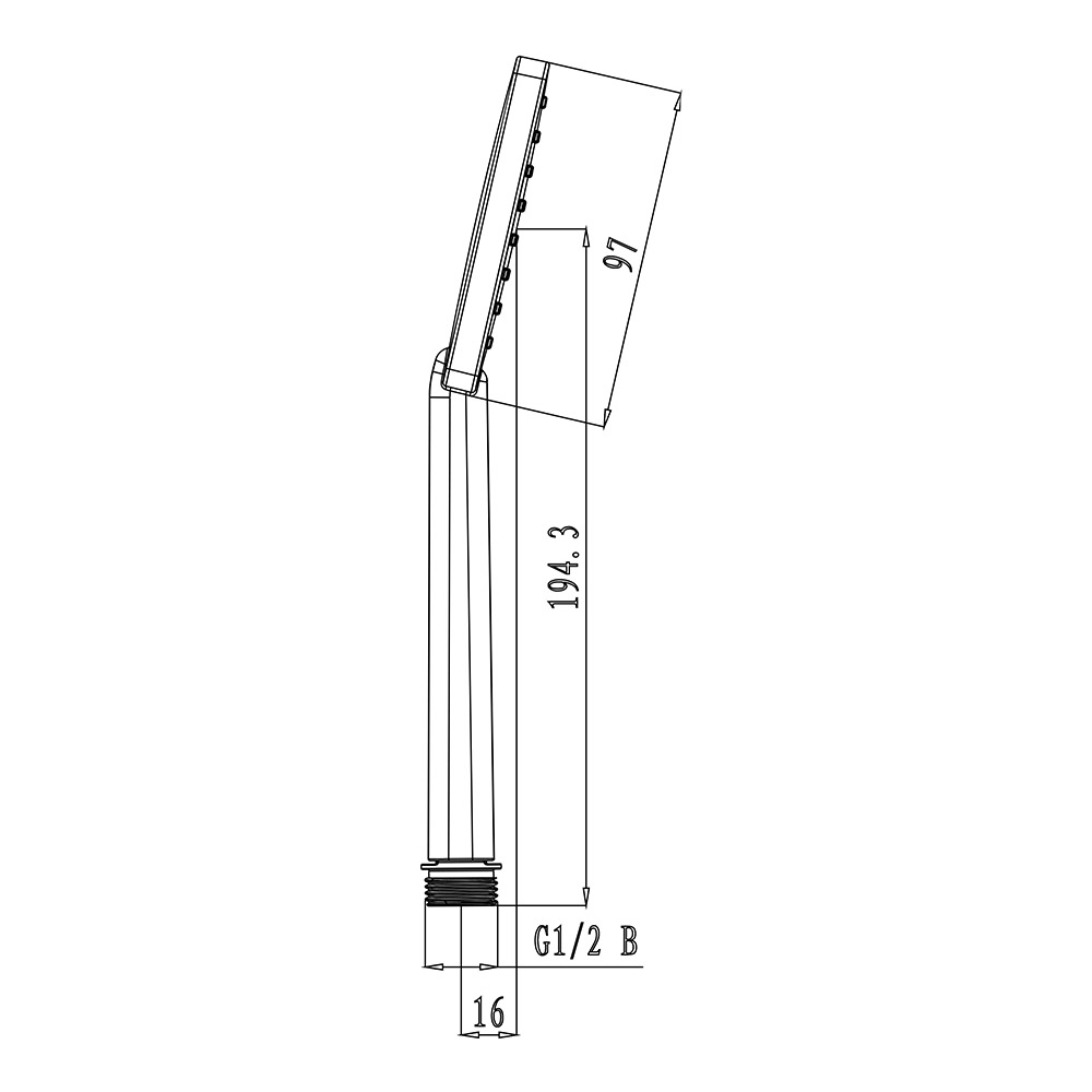 фото Лейка для душа lemark lm1411c квадратная 80х80 мм f1