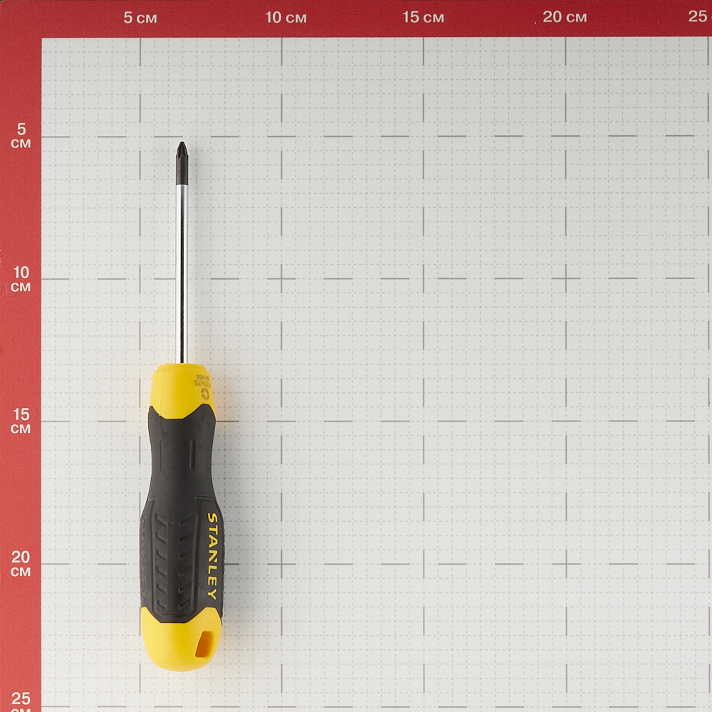 фото Отвертка крестовая pz1 75 мм stanley cushiongrip (0-64-955)