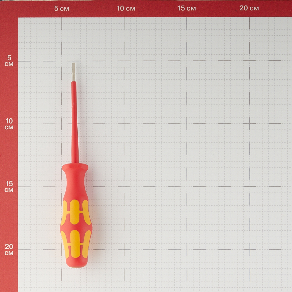 фото Отвертка диэлектрическая плоская 2,5х80 мм 1000 в wera (we-100000)