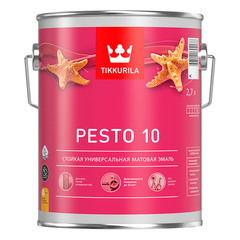 Эмаль алкидная Tikkurila Pesto 10 основа С матовая 2,7 л