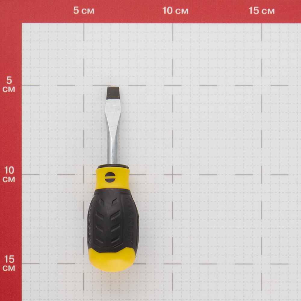 фото Отвертка плоская sl6,5 45 мм stanley cushiongrip (0-64-917)