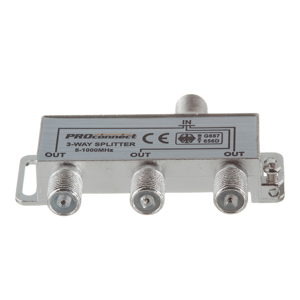 

ТВ делитель 3 F-выхода, Металлик