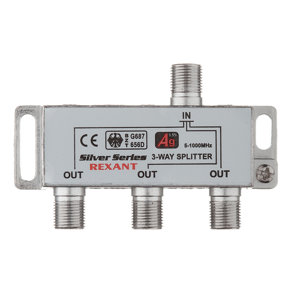 ТВ делитель Rexant (05-6102) 3 F-выхода +4 F-разъема от Петрович