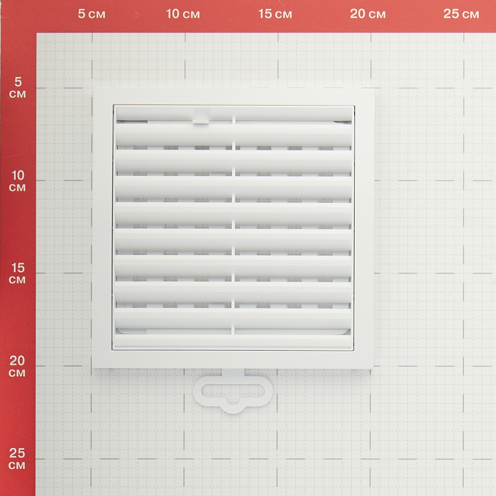 фото Решетка вентиляционная пластиковая приточно-вытяжная era 150х150 мм регулируемая белая