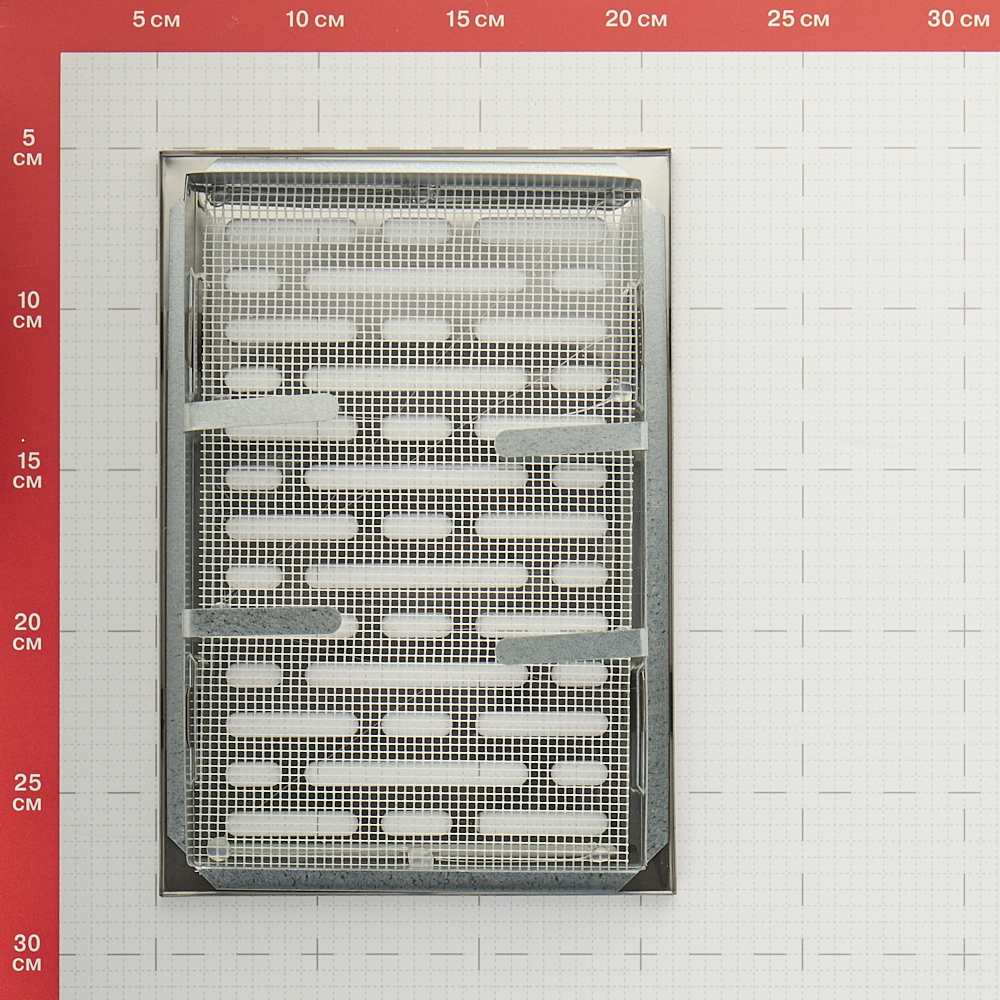 фото Решетка вентиляционная нержавеющая сталь awenta mn3n 140х210 мм с сеткой