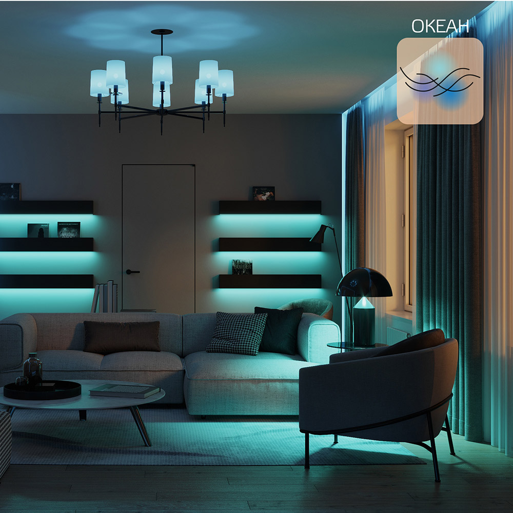 Лампа светодиодная Gauss Smart Home (1190112) 5 Вт E14 свеча 2700-6500К теплый/холодный белый свет 220 В матовая RGBW