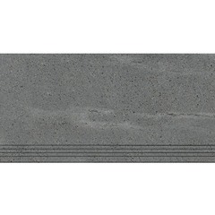 Porcelánový kameninový schůdek Keramin Memphis 2 šedý 600x295x10 mm
