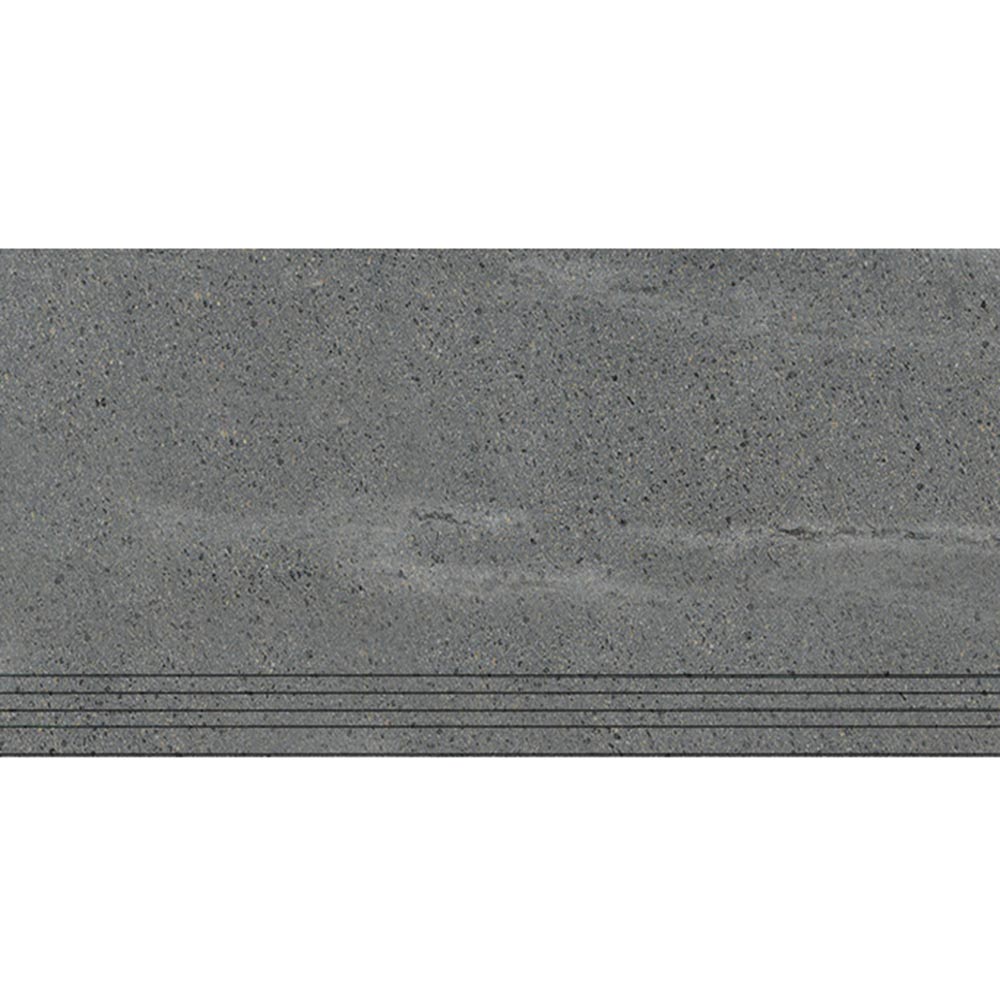 фото Керамогранит ступень керамин мемфис 2 серый 600х295х10 мм