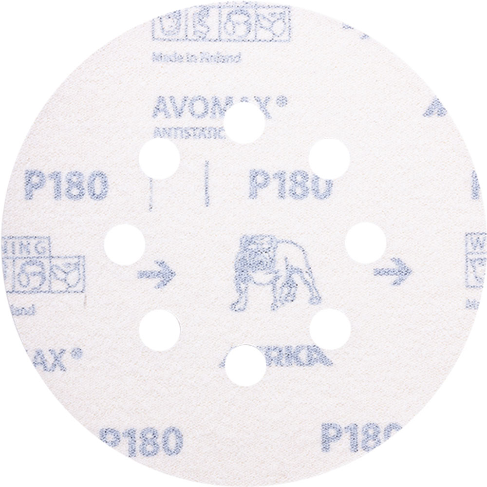 Диск шлифовальный Mirka Antistatic d125 мм P180 на липучку бумажная основа (5 шт.) Вид№2