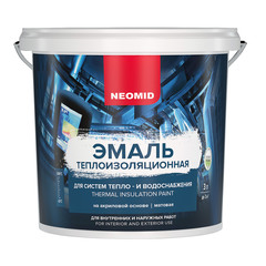 Эмаль теплоизоляционная Neomid белая 3 л