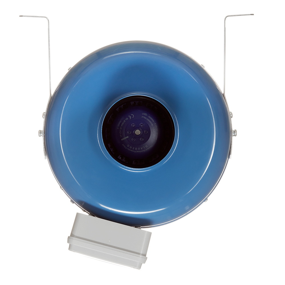 Вентилятор канальный центробежный стальной Вентс ВКМ d100 мм синий