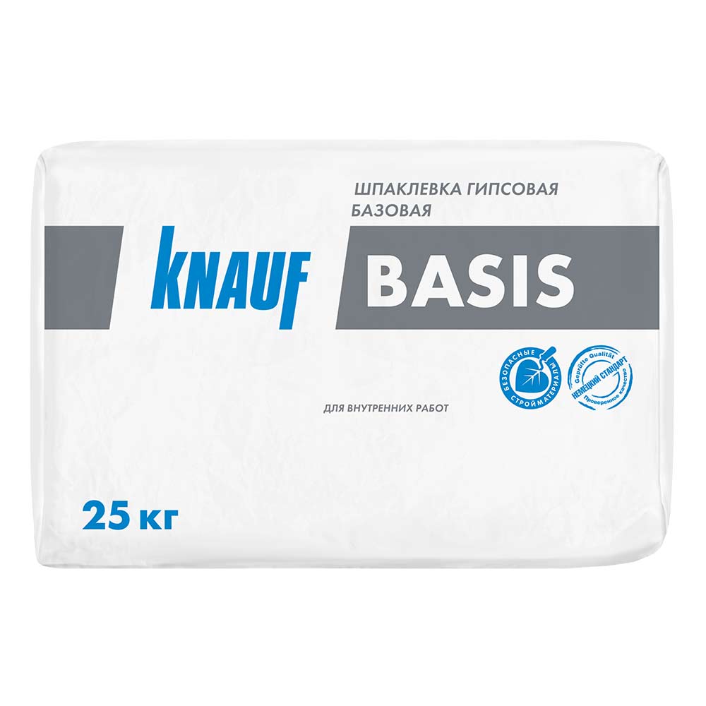 Шпаклевка гипсовая Knauf Базис базовая 25 кг