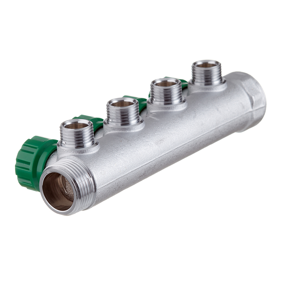 Коллектор Far (FK 3824 112) 1 ВР(г) х 4 выхода 1/2 НР(ш) ЕК х 1 НР(ш ...