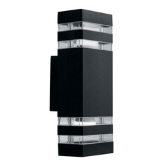 Светильник садово-парковый настенный Feron Техно черный E27 60 Вт IP54 (41154)