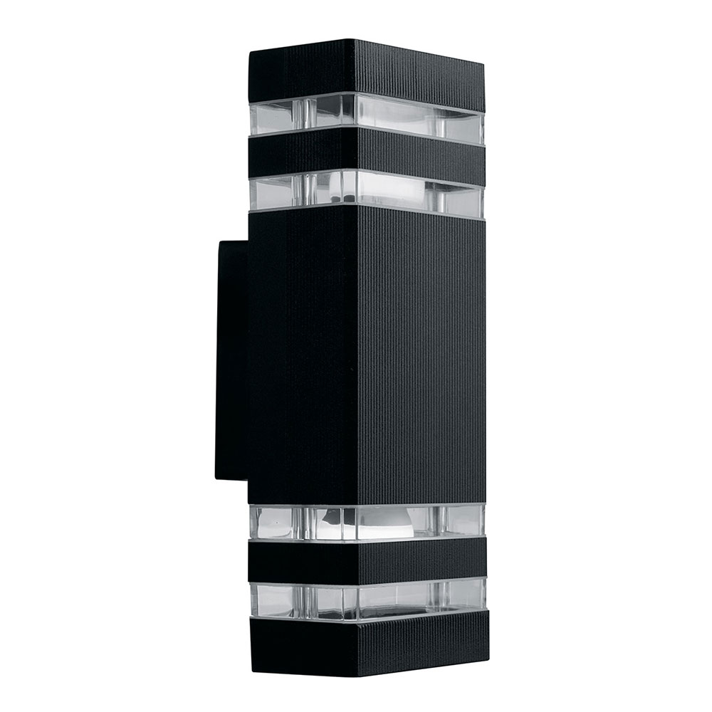 фото Светильник уличный настенный feron (41154) e27 с клеммами 60 вт 220 в черный прямоугольный ip54 110х65х300 мм