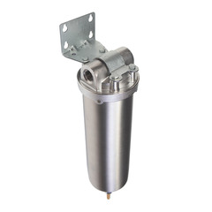 Корпус фильтра Гидротек для горячей воды нержавеющая сталь 10SL 1/2 ВР(г) x 1/2 ВР(г)