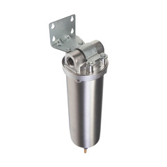 Корпус фильтра Гидротек для горячей воды нержавеющая сталь 10SL 3/4 ВР(г) х 3/4 ВР(г)
