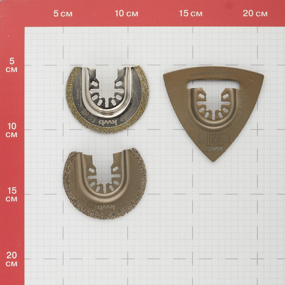 фото Набор насадок для реноватора kwb (708600) (3 шт.)