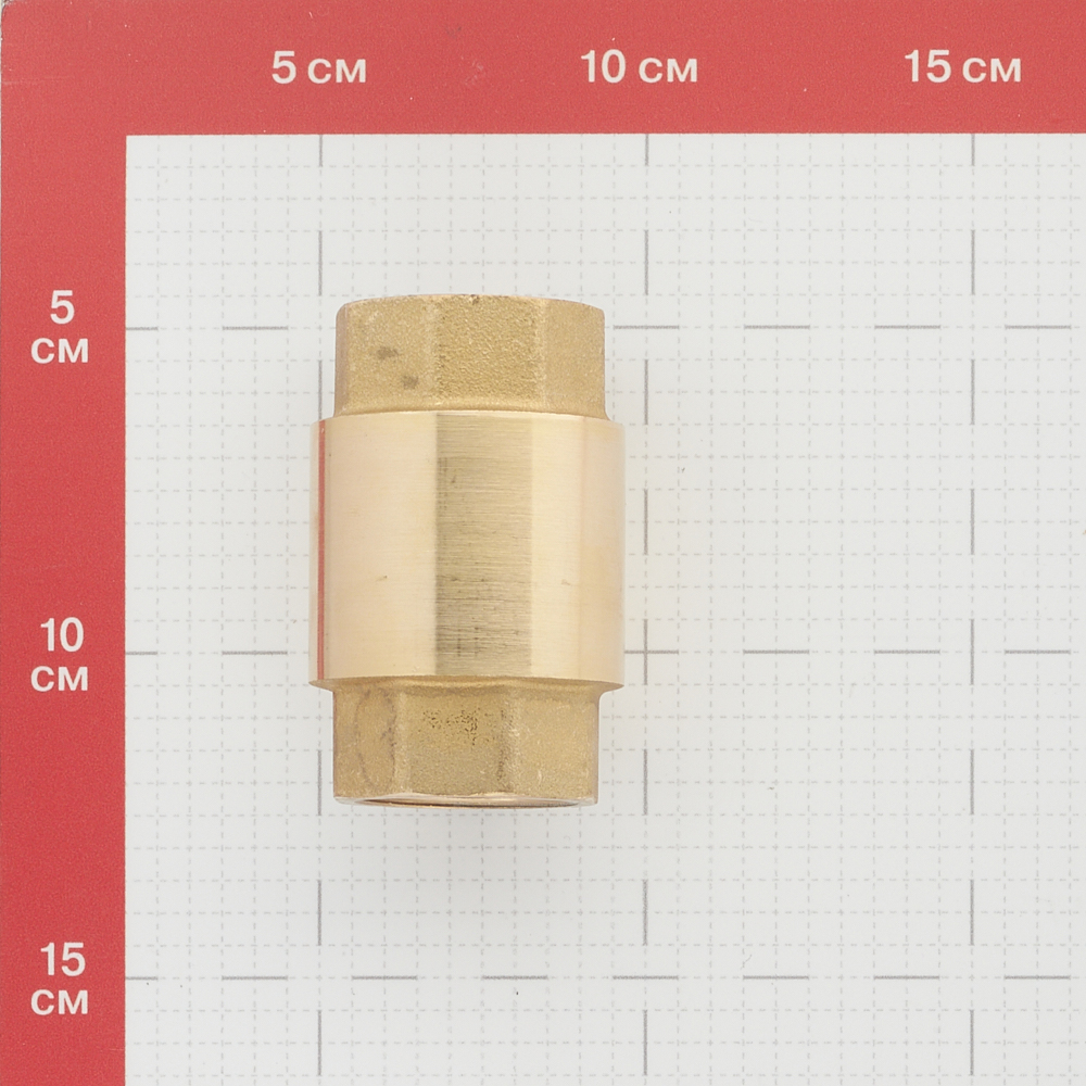 фото Клапан обратный 1 вр(г) х 1 вр(г) латунный золотник