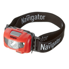 Фонарь налобный Navigator (140374) светодиодный 1 LED 3 Вт аккумуляторный Li-pol 600 мАч пластик