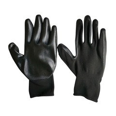 Перчатки защитные трикотажные с нитриловым покрытием Hesler 10 (L ) черный