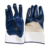 Перчатки защитные трикотажные с нитриловым покрытием Hesler 10 (L ) бело-синий г. Владимир