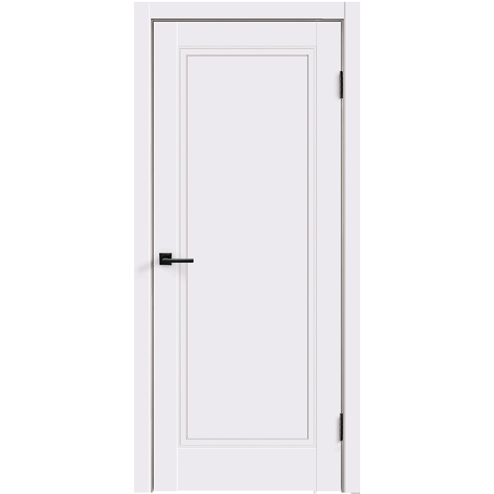 фото Дверное полотно velldoris ольсен p4 белое глухое эмаль 600x2000 мм