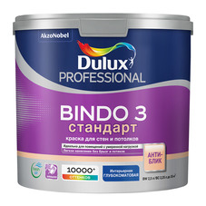 Краска водно-дисперсионная интерьерная Dulux Bindo 3 бесцветная основа BC 2,25 л