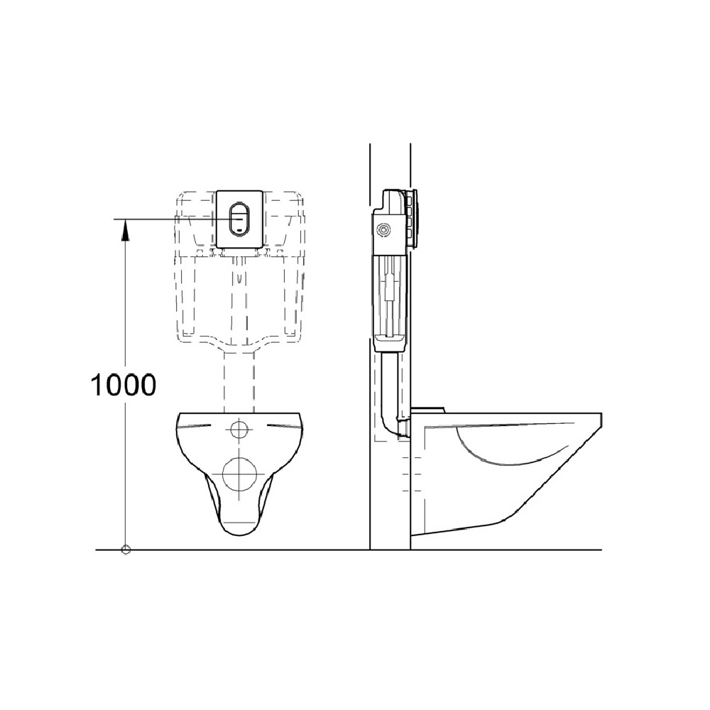 фото Клавиша смыва grohe arena cosmopolitan 38844sh0 белая глянцевая