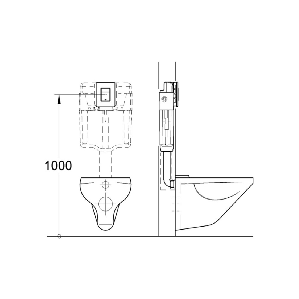 фото Клавиша смыва grohe skate cosmopolitan 38732000 хром глянцевая