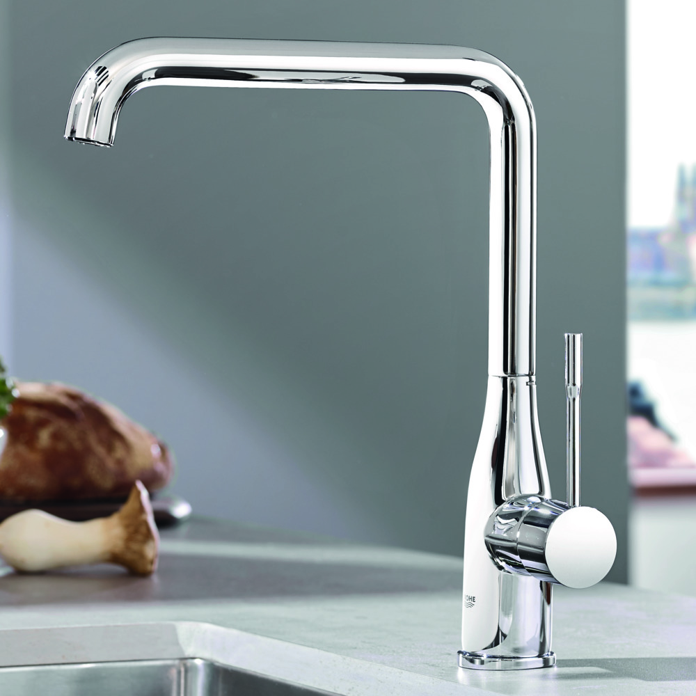 фото Смеситель для кухни grohe essence 30269000 однорычажный с высоким изливом