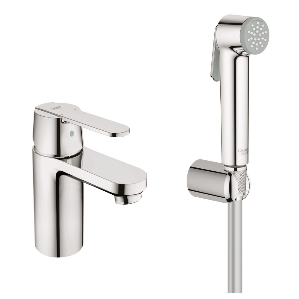

Смеситель для раковины с гигиеническим душем GROHE Get 23238000 S-size однорычажный, Хром