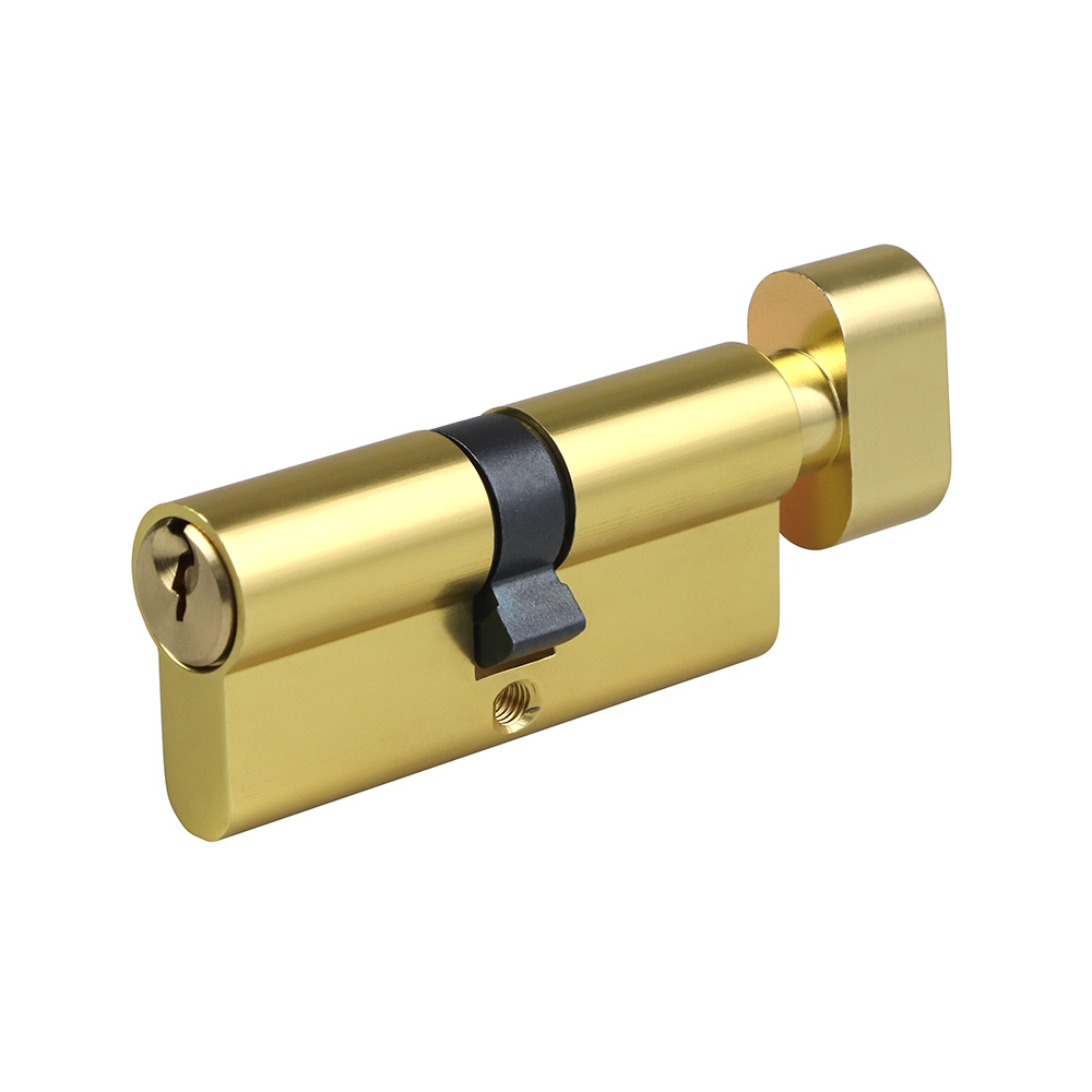 Цилиндр Corsa Deco 70 (35х35) мм ключ/вертушка золото