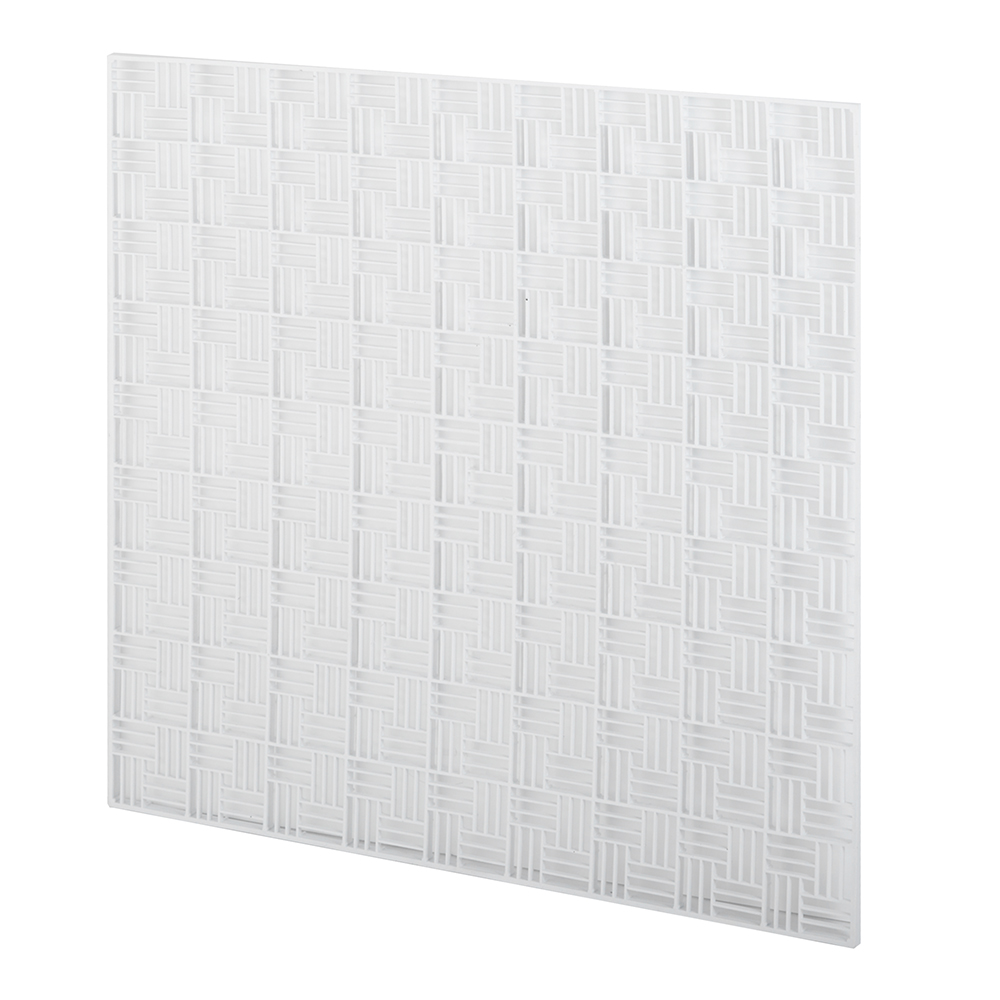 фото Решетка вентиляционная пластиковая декоративная потолочная era 595х595 мм белая