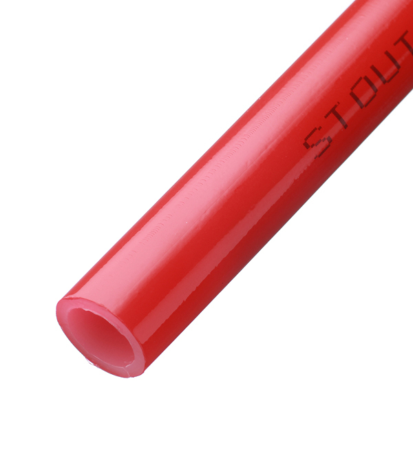 труба из сшитого полиэтилена pe xa stout spx 0002 001620 16 х 2 0 мм для теплого пола pn10 красная Труба для теплого пола из сшитого полиэтилена PE-Xa Stout 16х2 мм PN10 (200 м) (SPX-0002-001620)