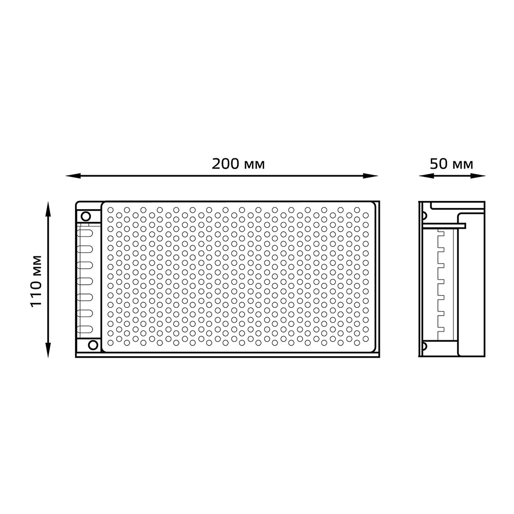 фото Блок питания для светодиодной ленты gauss led strip ps (202003250) 250 вт 12 в ip20