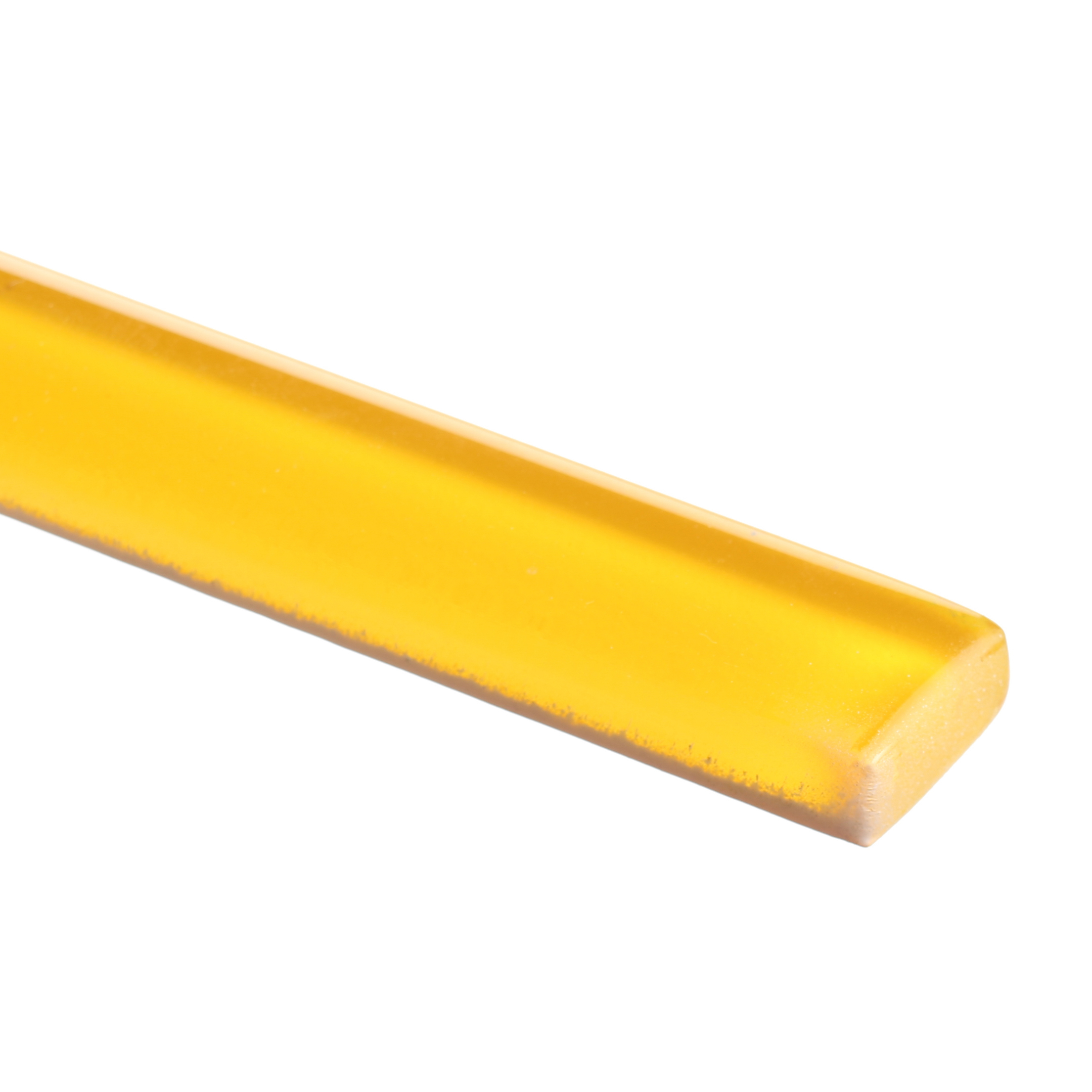 Плитка бордюр Керамин Соло 8 стеклянная желтая 600x20x8,5 мм от Петрович