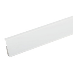 Плинтус ПВХ напольный Winart 72 мм белый матовый 2200 мм Г-профиль со съемной панелью