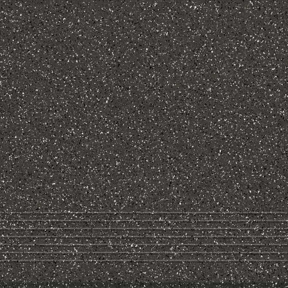 фото Керамогранит ступень cersanit mito milton темно-серый 298х298х8,5 мм (12 шт.=1,06 кв.м)