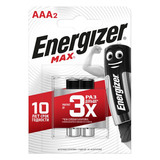 Батарейка Energizer MAX AAA мизинчиковая LR03 1,5 В (2 шт.) г. Владимир
