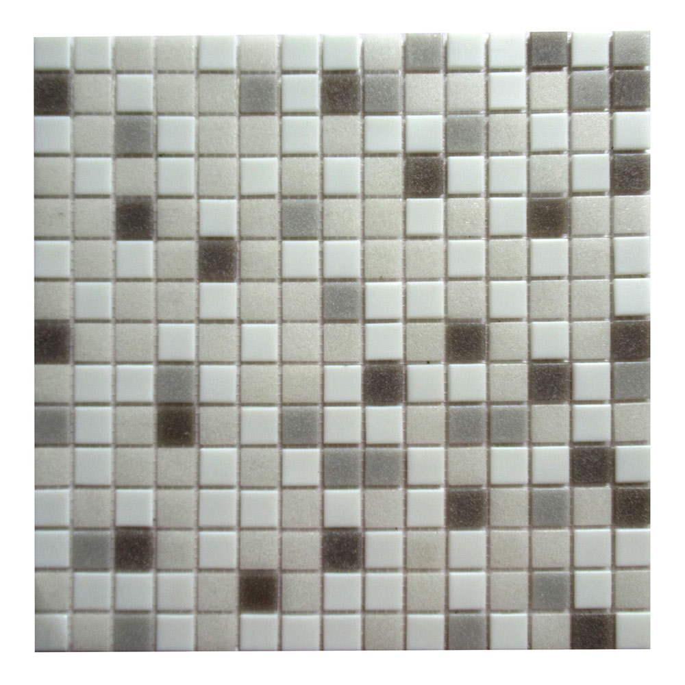 фото Мозаика corsa deco aura серый микс из стекломассы 327х327х4 мм матовая (10 шт.=1,069 кв.м)