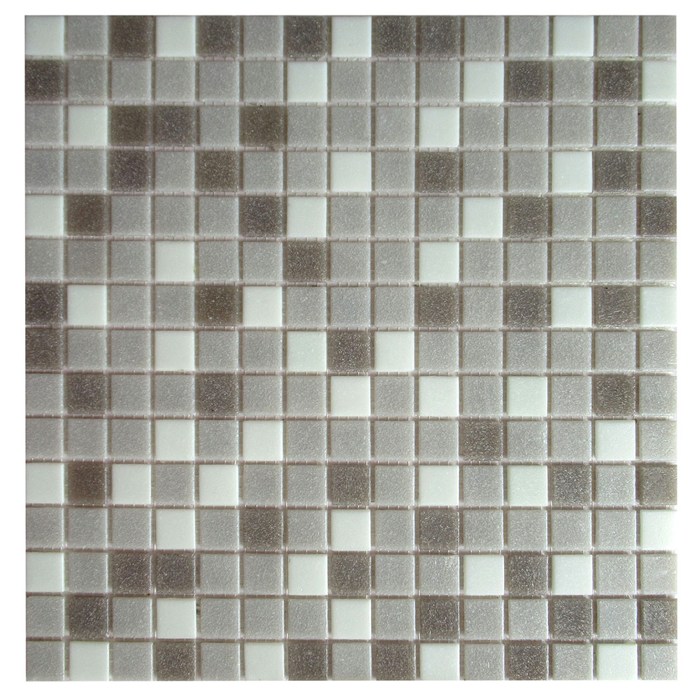 фото Мозаика corsa deco mist серый микс из стекломассы 327х327х4 мм матовая
