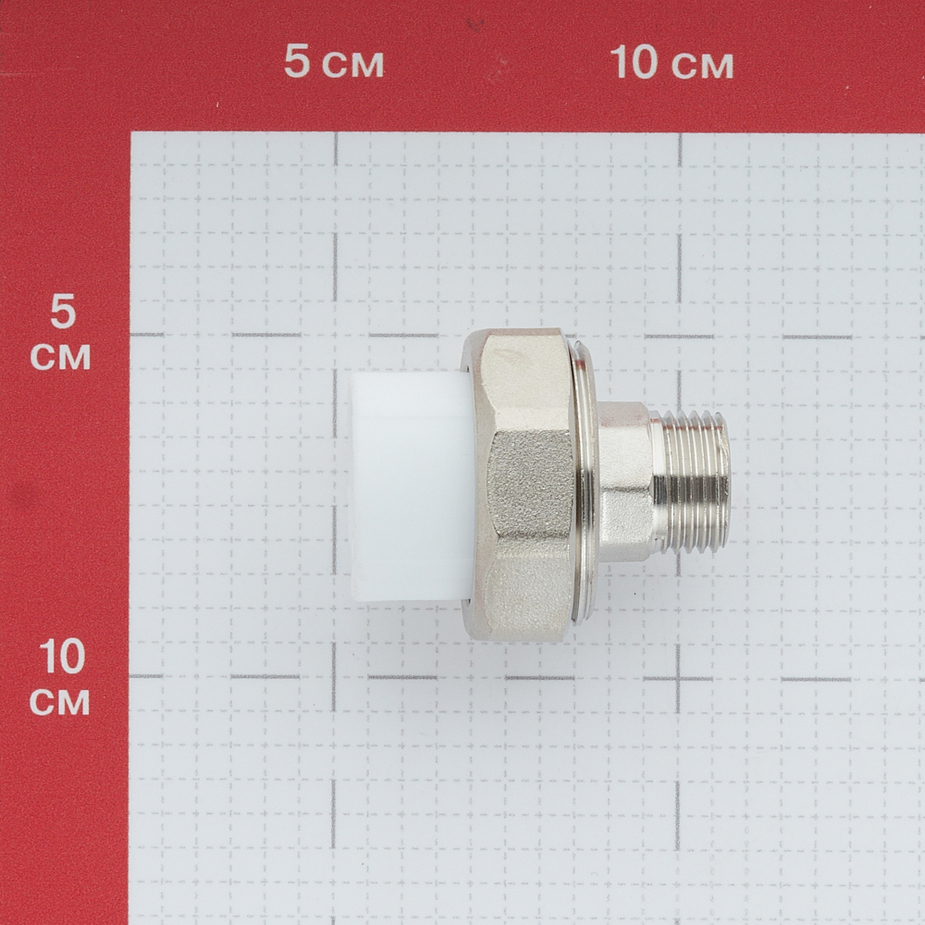 Муфта полипропиленовая разъемная (американка) 25 мм х 1/2 НР(ш ...