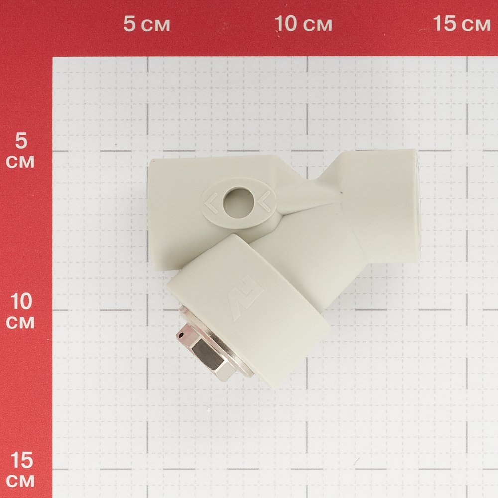 фото Фильтр полипропиленовый fv-plast (308021) косой 20 мм в/в сетчатый